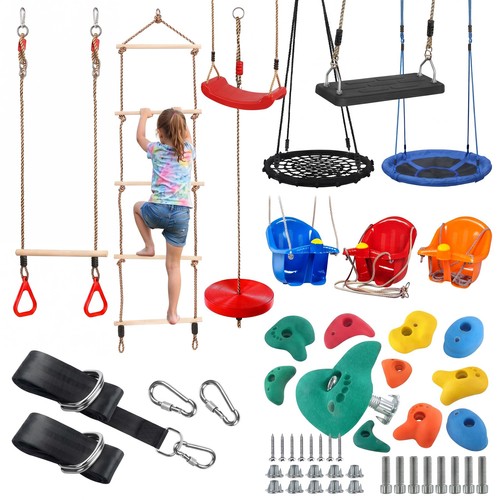 Garden swings and climbing - and,