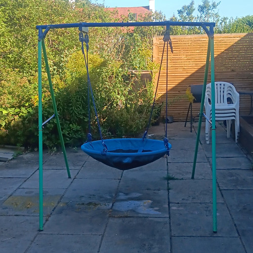Outdoor metal garden swing - garden,