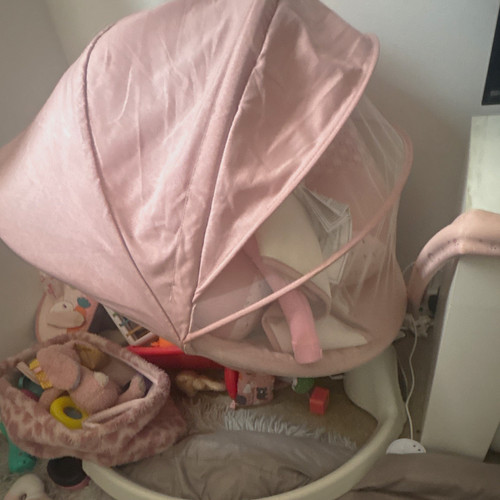 Pink grey baby - grey, swing/bouncer