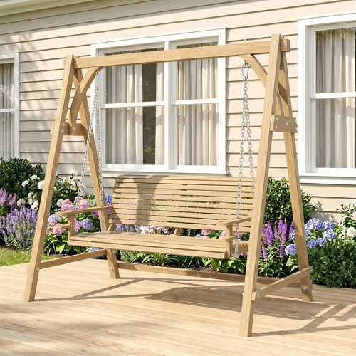 Wooden garden swing - swing, seat