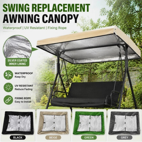 Replacement canopy for swing - for,