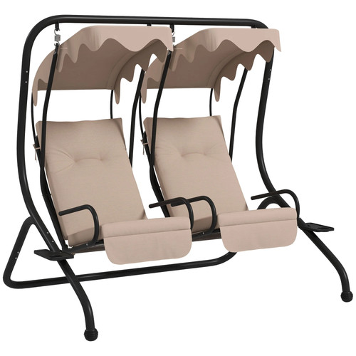 Outsunny two seat garden swing - outsunny,