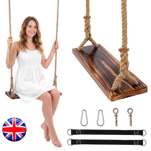 Wood tree swing - seat, wooden