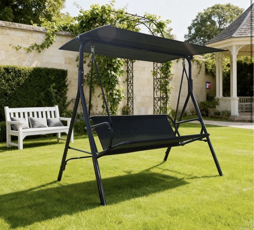 Steel frame patio - patio, swing