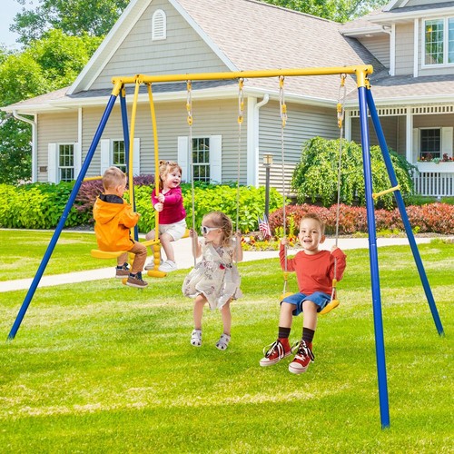 Kids metal swing set - kids,