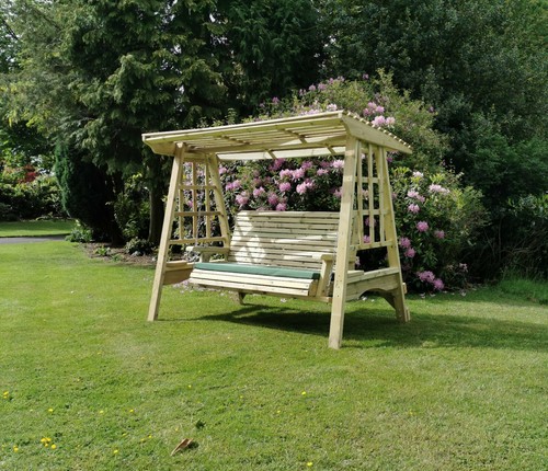 Wooden garden swing - swing, solid